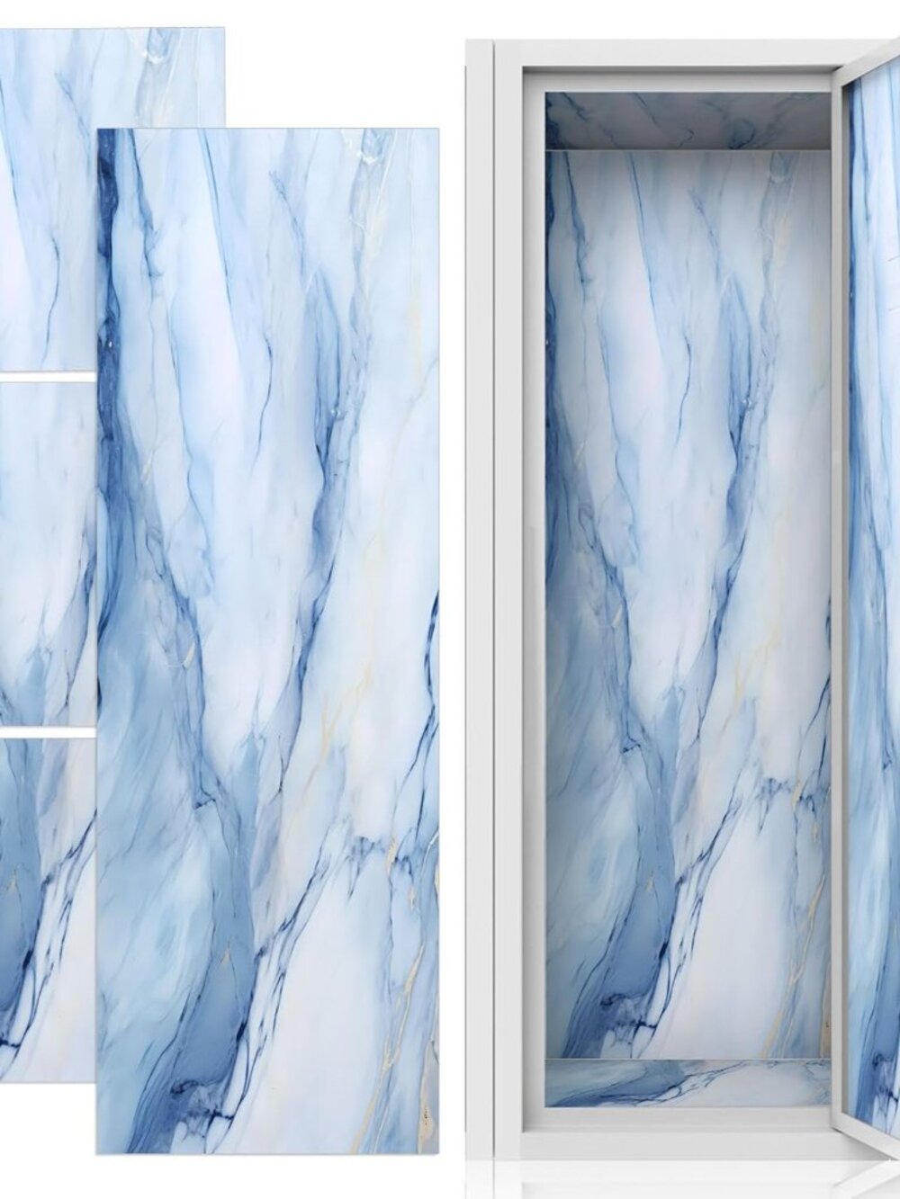 6 Pcs Locker Magnetic Wallpaper 12" x 12" Removable Locker Wallpaper Accessories